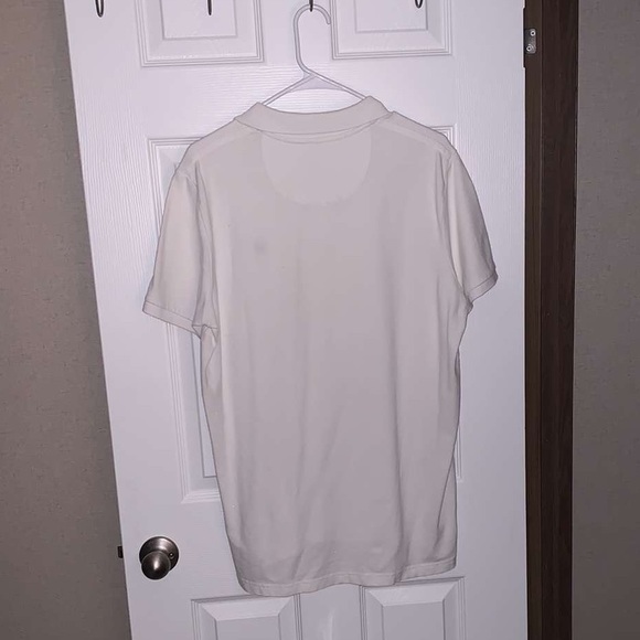Men’s American Eagle white cotton polo size large - Picture 2 of 3